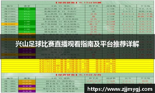 兴山足球比赛直播观看指南及平台推荐详解