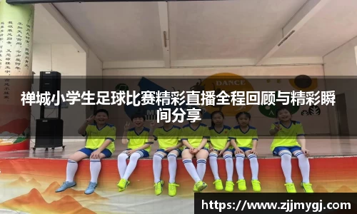 禅城小学生足球比赛精彩直播全程回顾与精彩瞬间分享