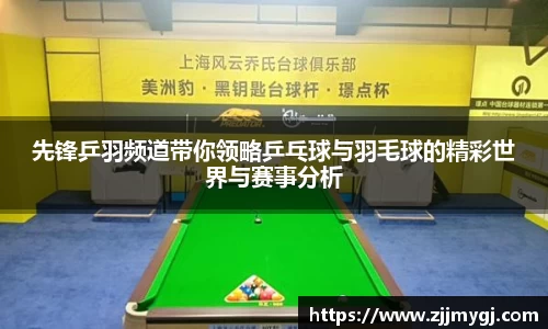 先锋乒羽频道带你领略乒乓球与羽毛球的精彩世界与赛事分析